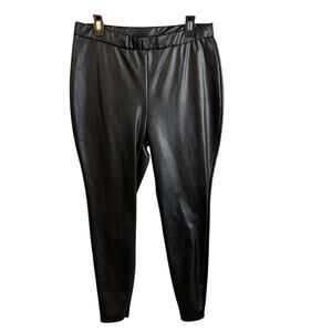 NWT Eloquii Faux Leather Legging Pants Women Plus Size 16 Black
